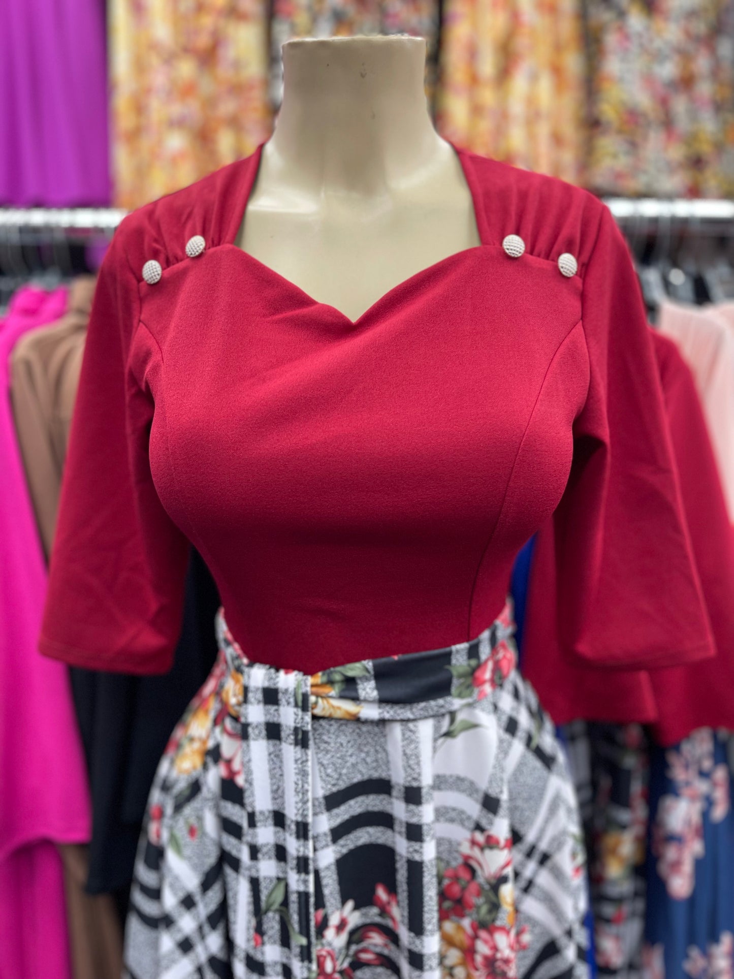 Sweetheart Dress red
