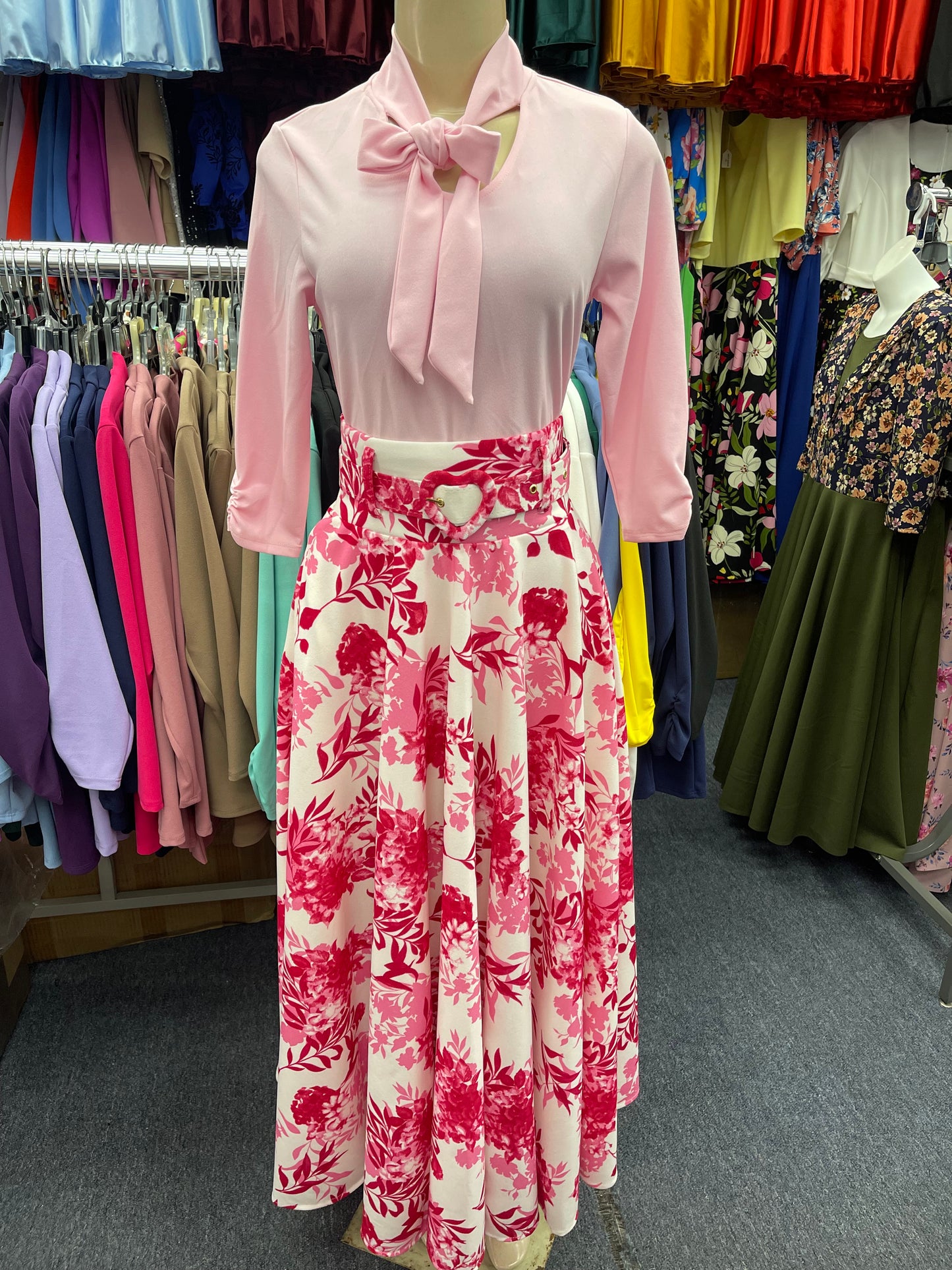 Bow Blouse Baby Pink
