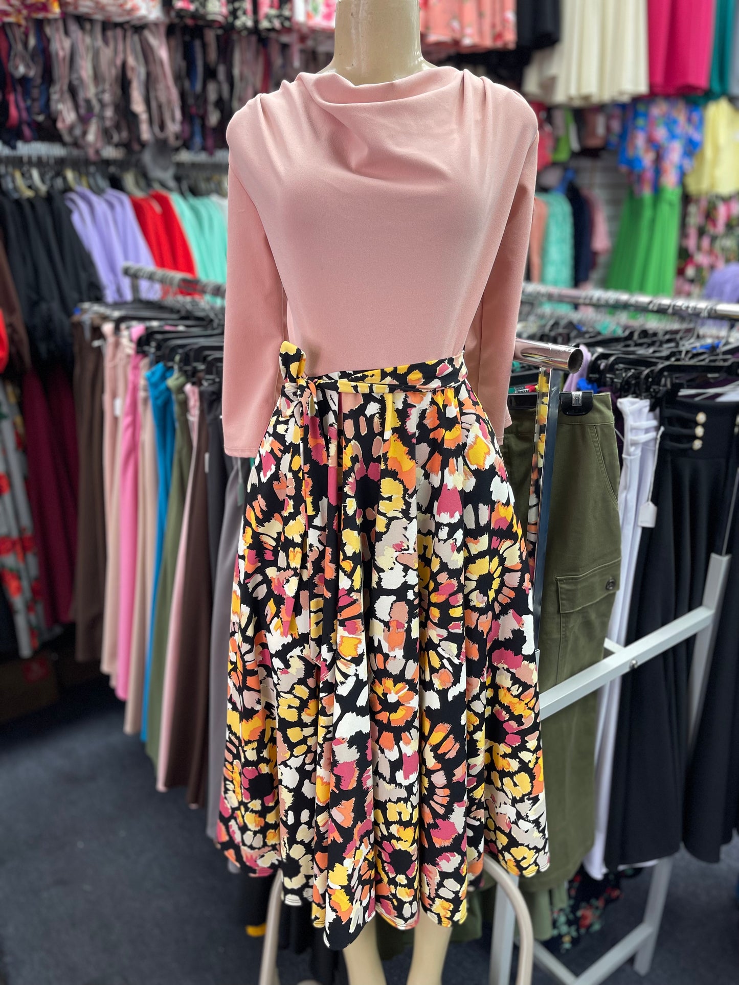 Stella Dress Pale pink floral