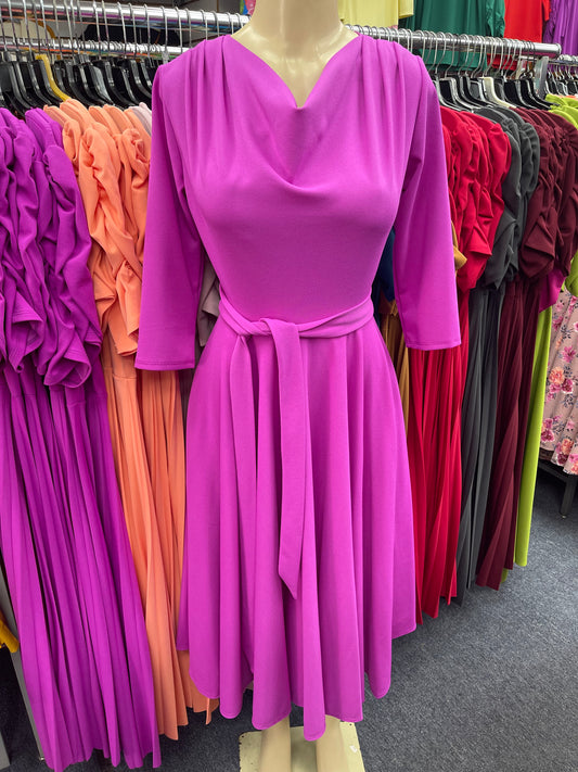 Stella Dress Fushia