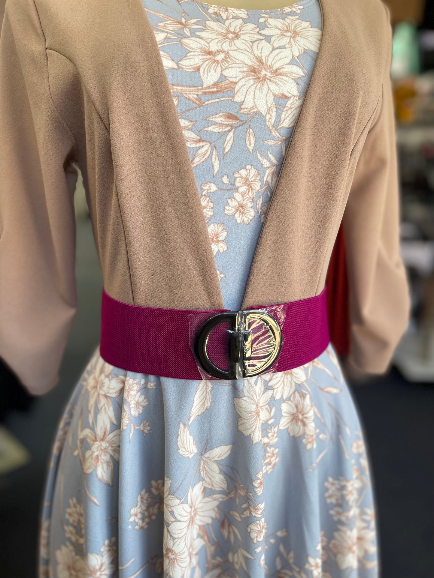 Band belt magenta