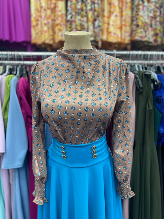 Grace Blouse Tan