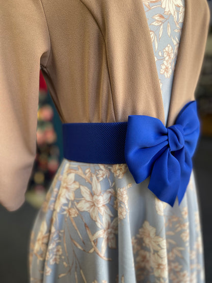 Bow belt royal blue