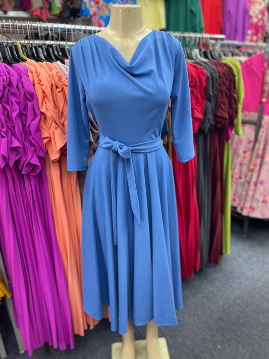 Stella Dress Dusty Blue