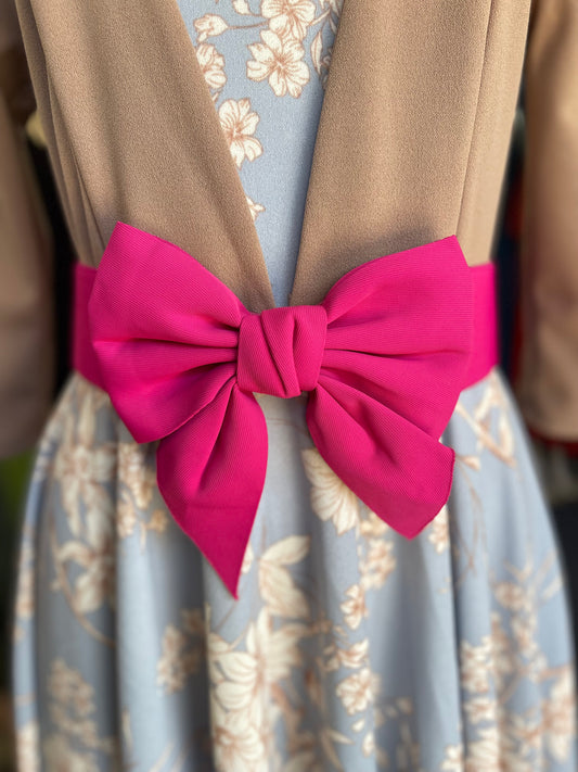 Bow Belt Hot pink