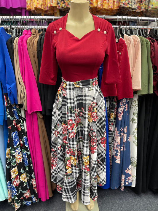 Sweetheart Dress red