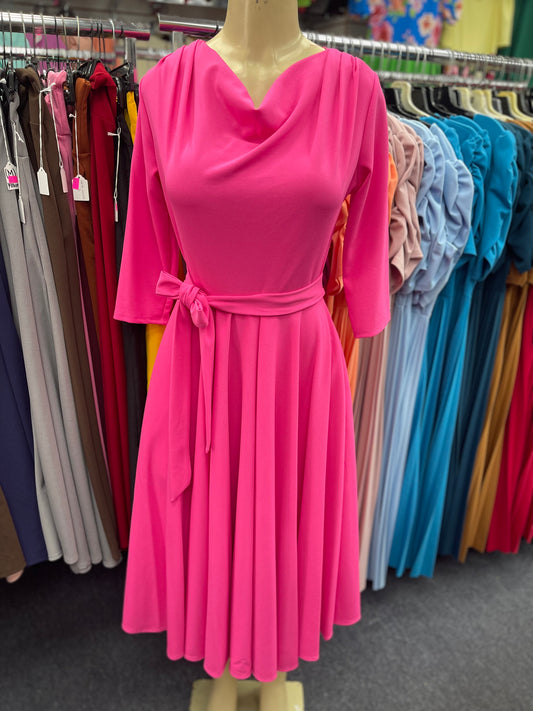 Stella Dress Hot Pink