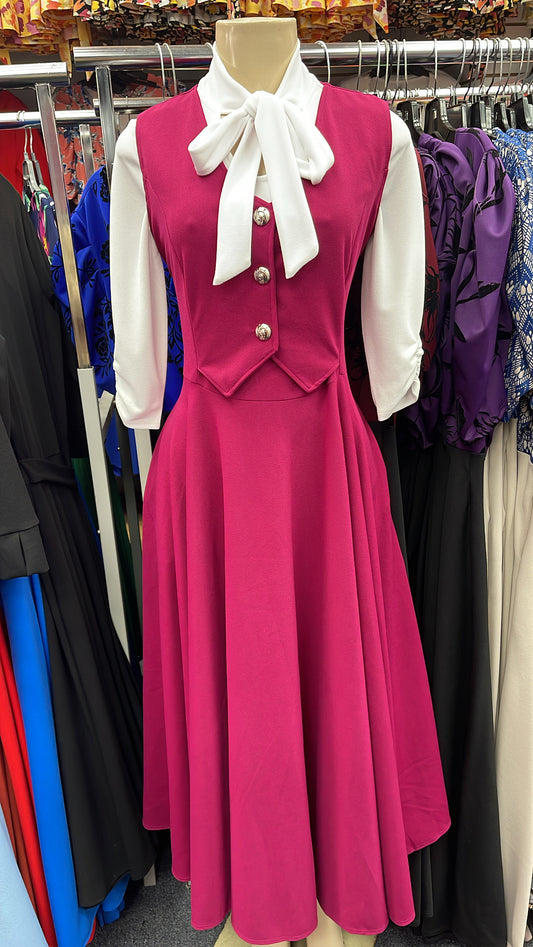 Willow Dress Fushia