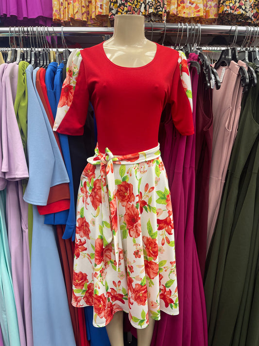 Daisy Dress Red