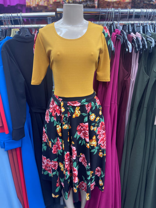 Daisy Dress  Mustard