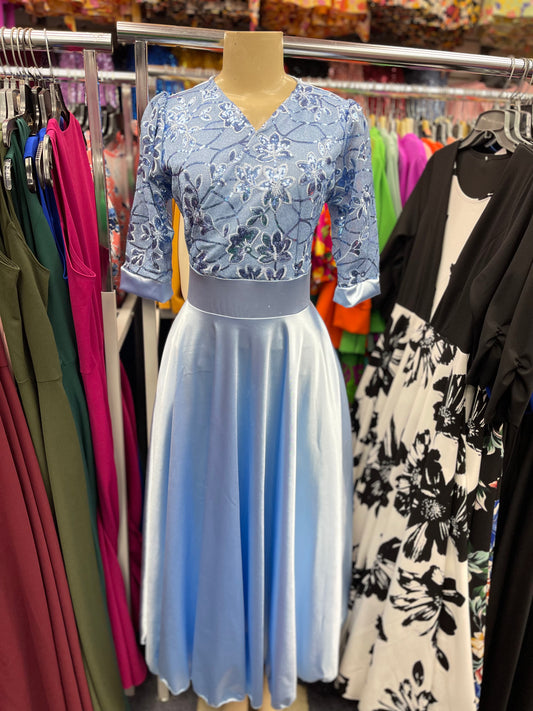 Alice Dress Icy Blue