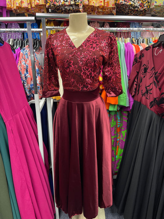 Alice Dress Burgundy
