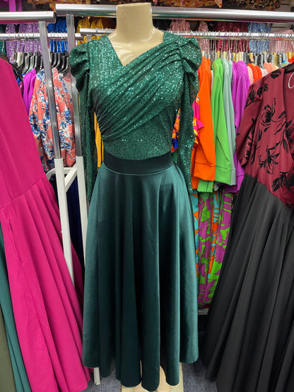 Andrea Dress Hunter Green