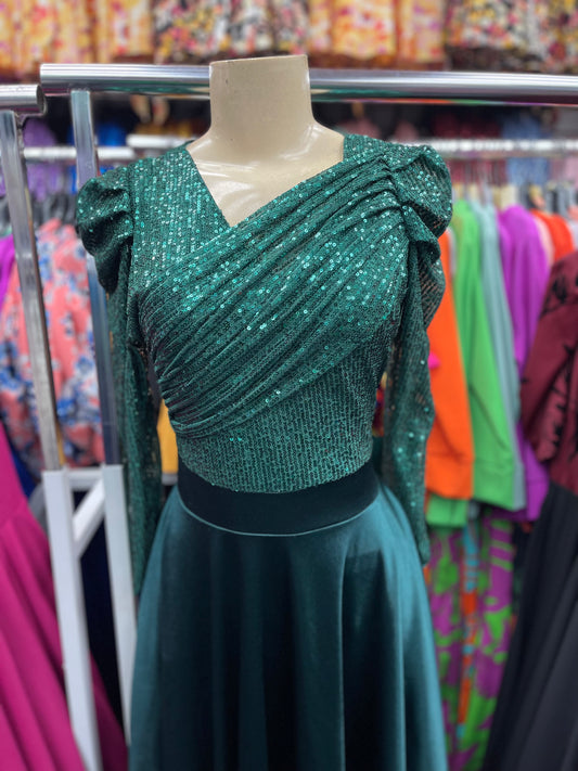 Andrea Dress Hunter Green