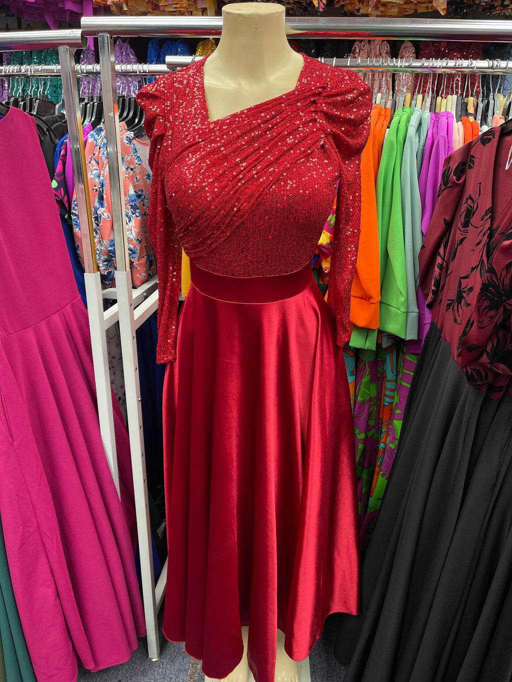 Andrea Dress Red