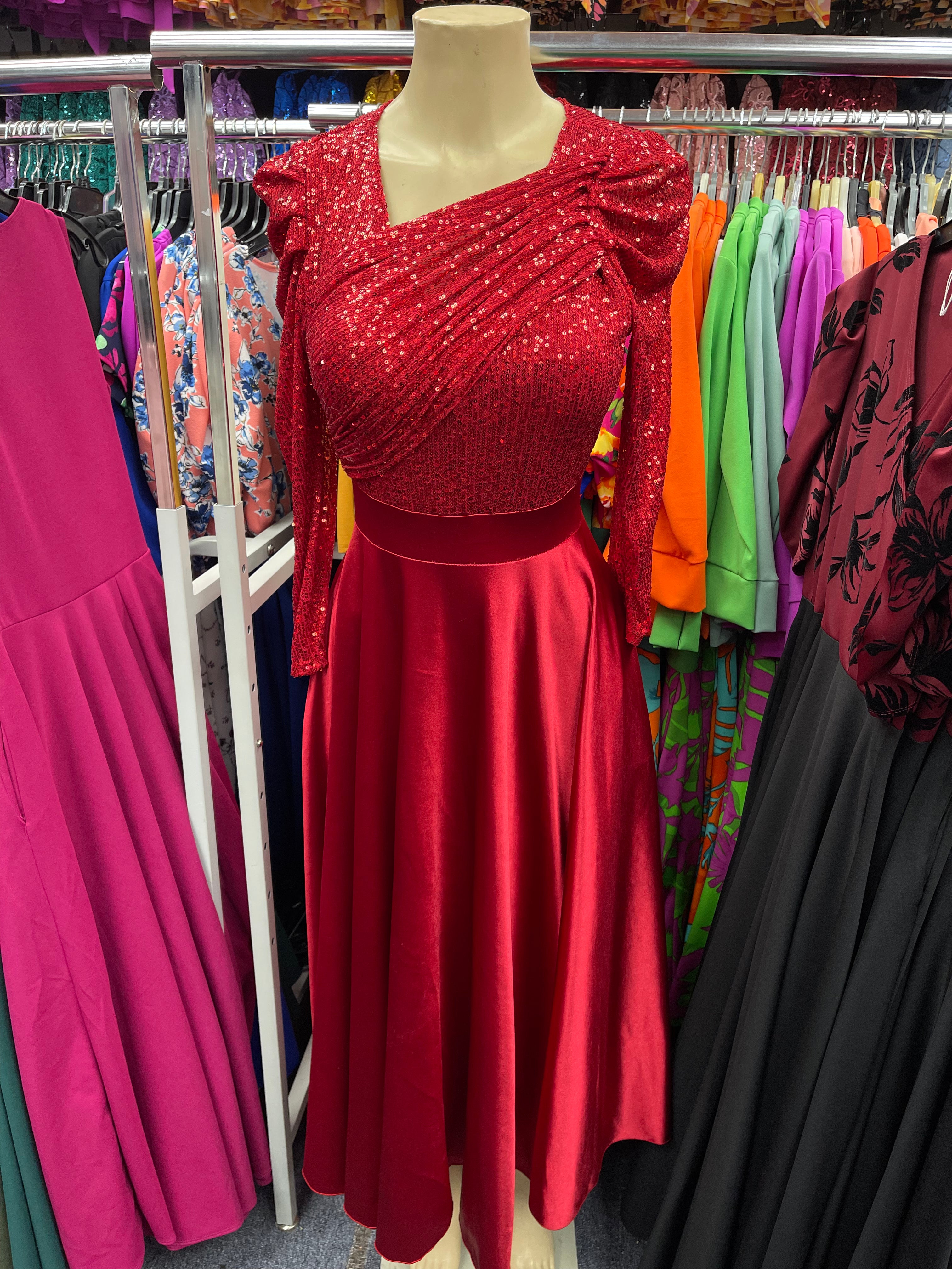 Andrea Dress Red