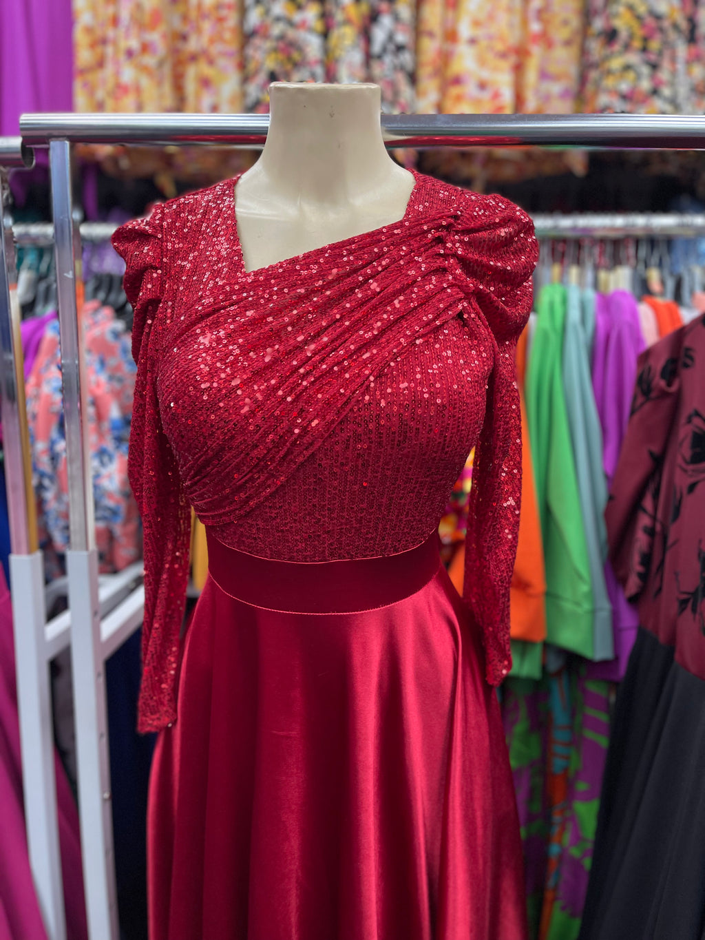 Andrea Dress Red