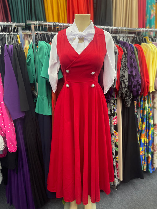 Amara Dress Red
