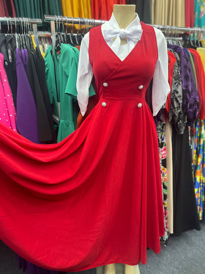 Amara Dress Red
