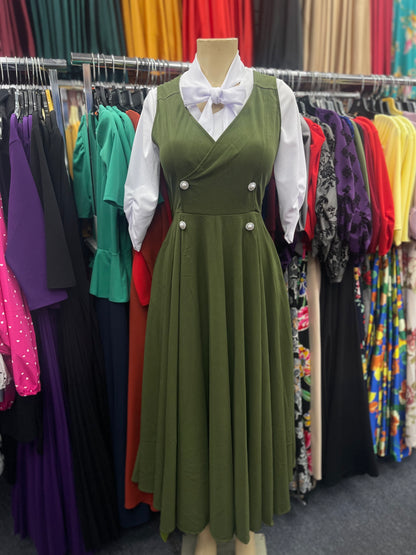 Amara Dress olive green