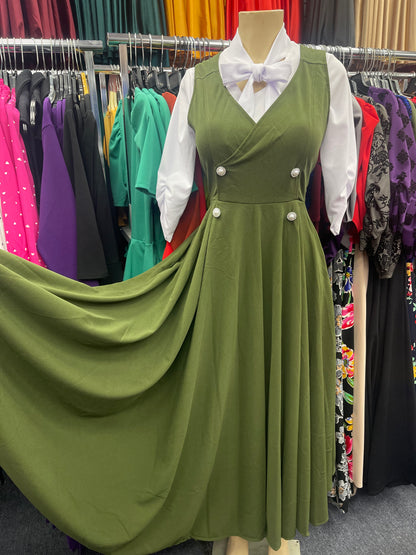 Amara Dress olive green