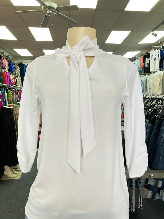 Bow Blouse White