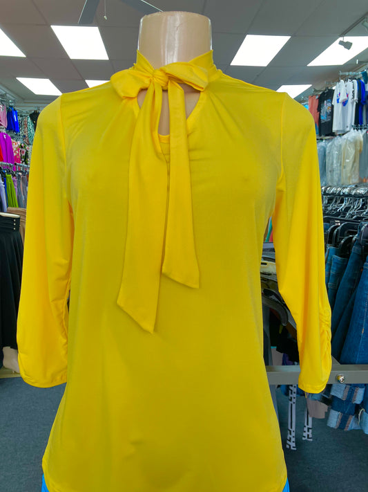 Bow Blouse yellow