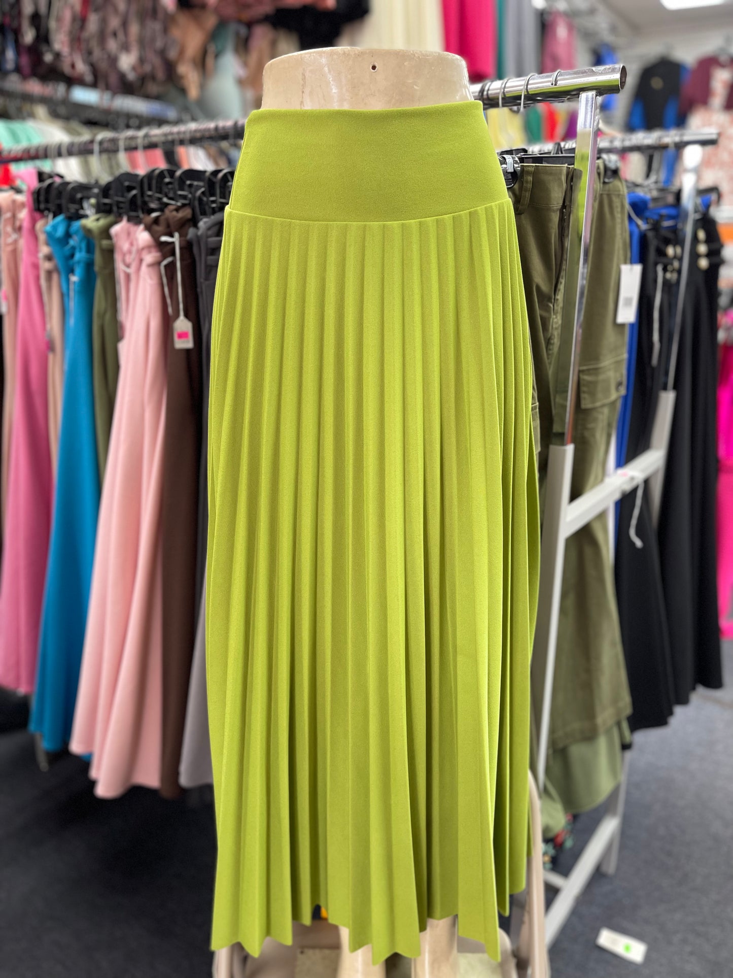Pleated Maxi Skirt