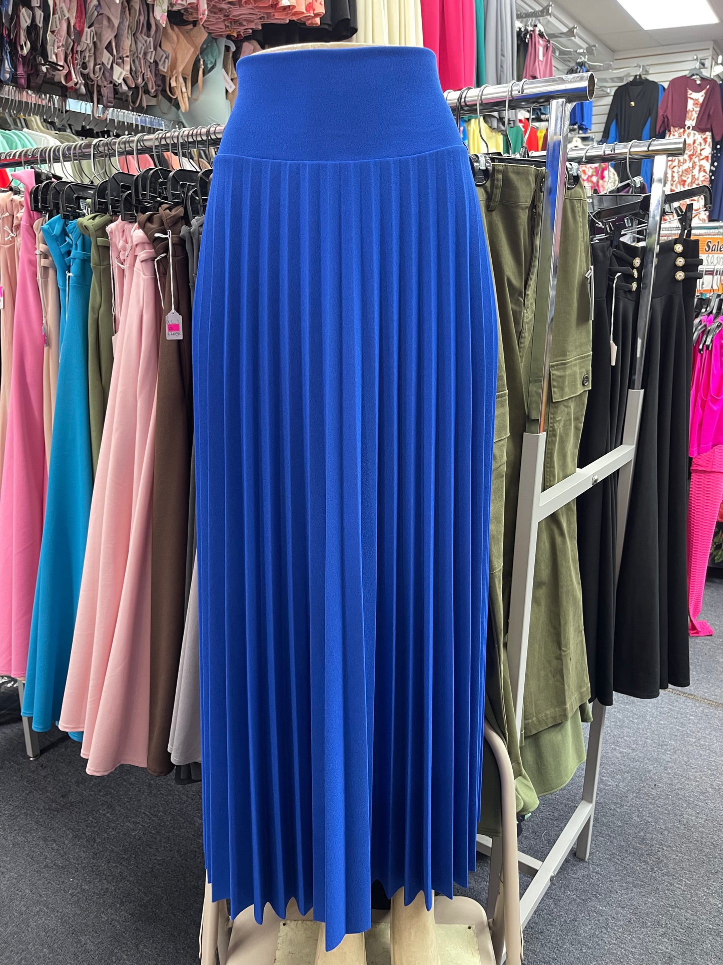 Pleated Maxi Skirt