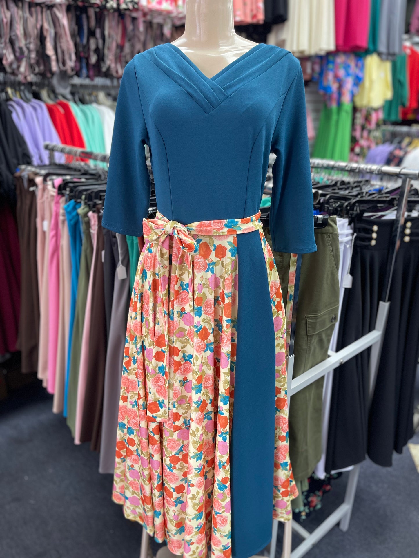 Scarlett Dress Caribbean Blue