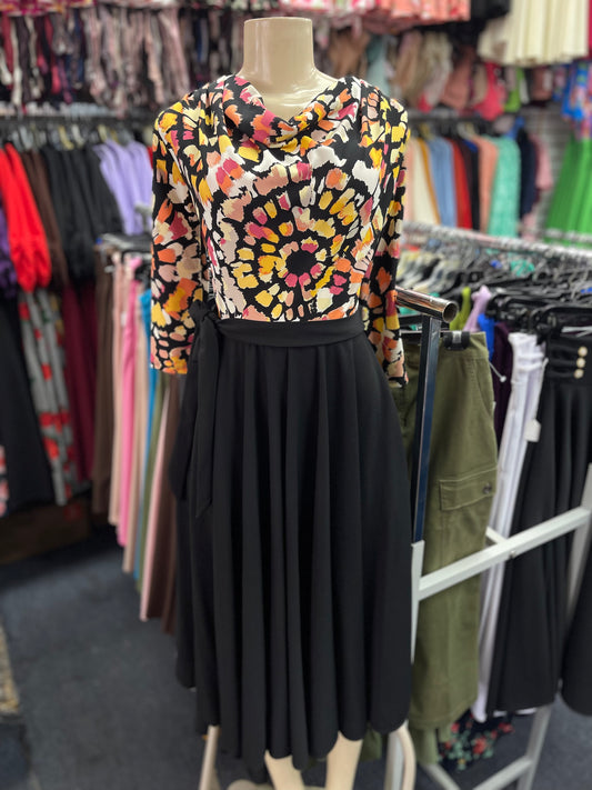 Stella Dress Black floral