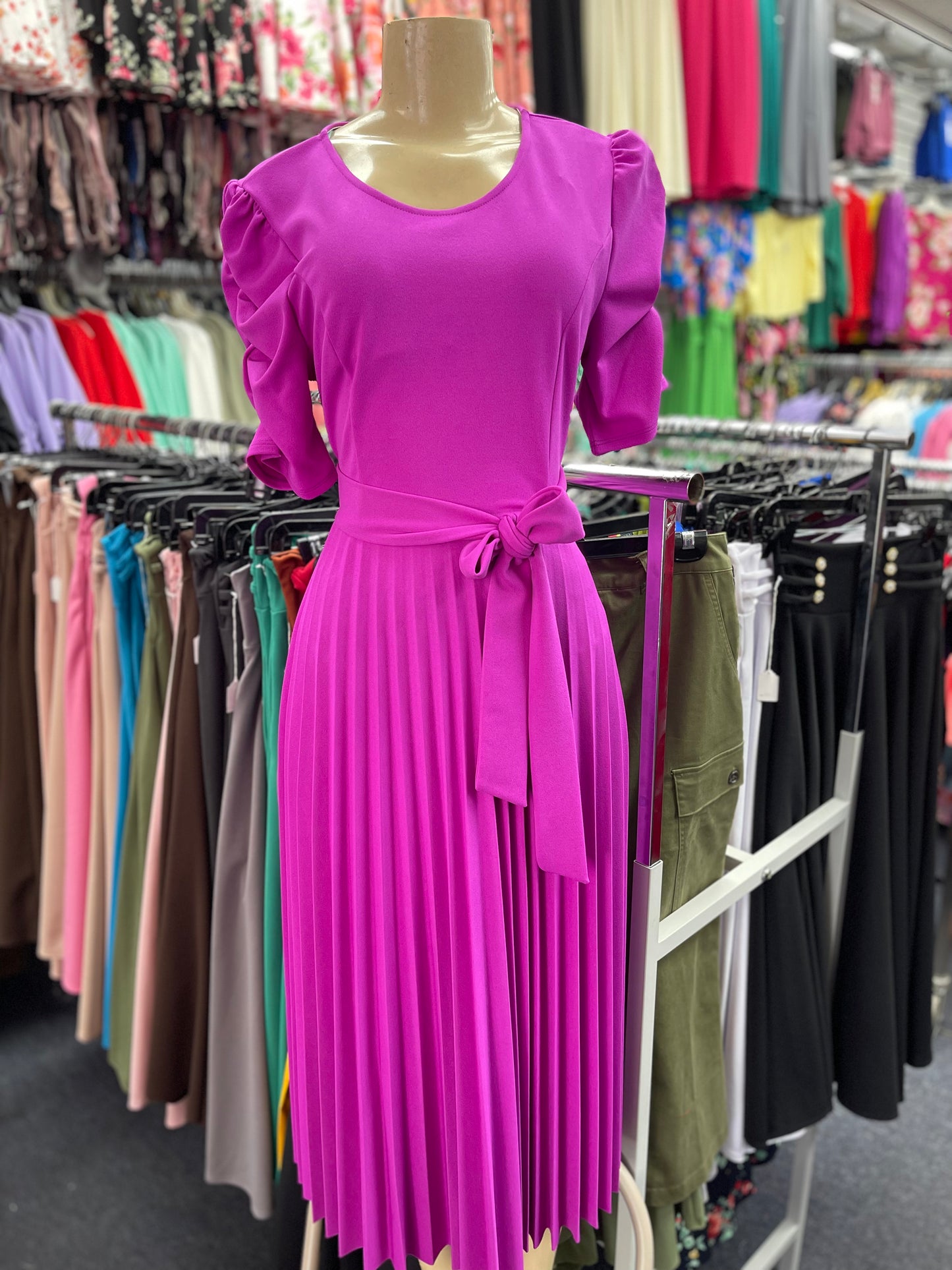 Olivia Pleated Dress light purple