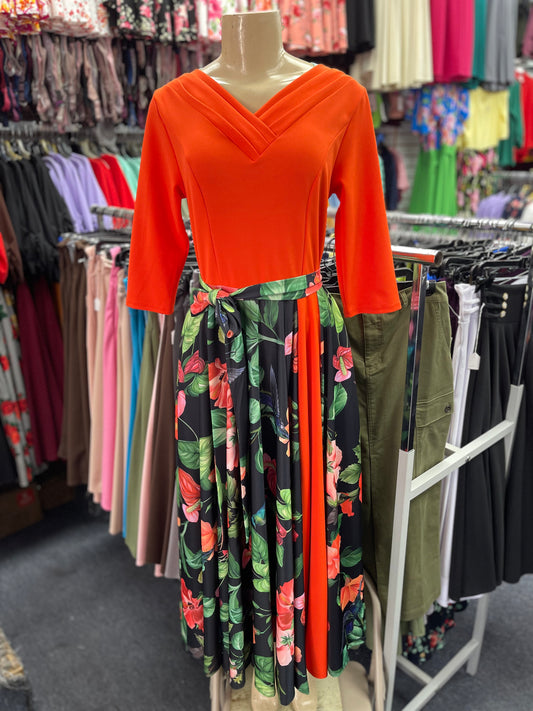 Scarlett Dress orange