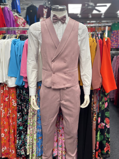 Men suit 9 : Slim fit Mauve