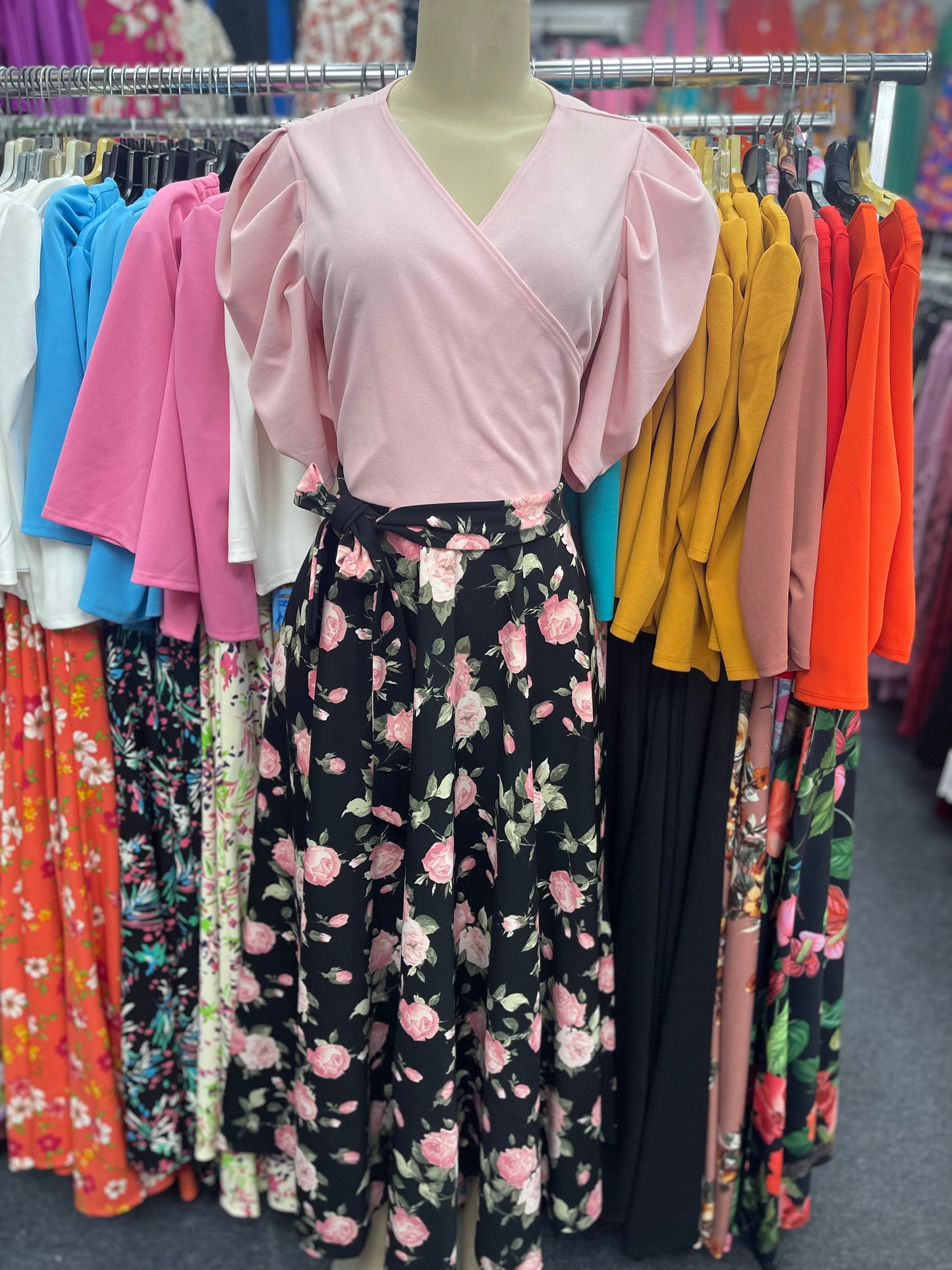 Emma Dress Black Floral