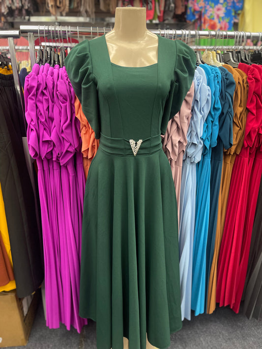 Victoria Dress Hunter Green