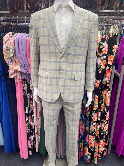 Modern Fit suit 3 pcs Ivory