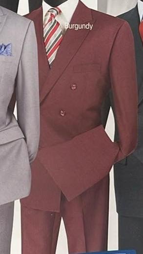 Executive suit 2pcs Burgundy
