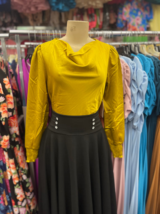 Anna blouse mustard